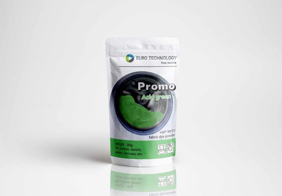Серія Promo "Acid green" кислотно-зелена низькотемпературна фарба-барвник