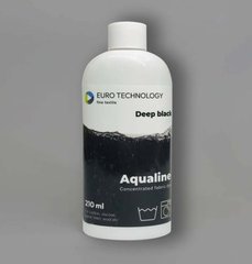 Cерия Aqualine «Deep black» черный краска-краситель для ткани (жидкий концентрат), 210 мл
