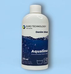 Cерия Aqualine «Denim blue» синий джинсовий краска-краситель для ткани (жидкий концентрат), 210 мл