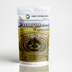 Серія Premium Plus "Light brown" світло-коричнева фарба-барвник для синтетичної тканини, 30 г