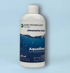 Cерія Aqualine «Ultramarine blue» синій морський фарба-барвник для тканини (рідкий концентрат), 210 мл