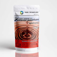 Серія Premium Plus "Red" червона фарба-барвник для синтетичної тканини, 30 г, Червоний, 30 г, 30 г