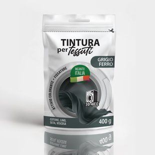Серія Incanto Italia &laquo;Grigio ferro&raquo; сірий фарба-барвник для тканини 400 г