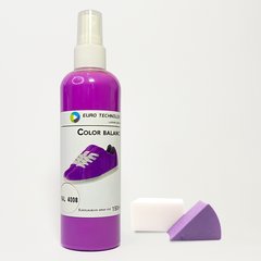 Сигнальний фіолетовий спрей-фарба для замші, велюру, нубуку 4008