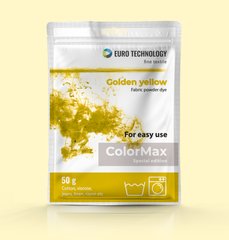 Серія ColorMax «Golden yellow» жовта фарба-барвник для тканини, 50 г