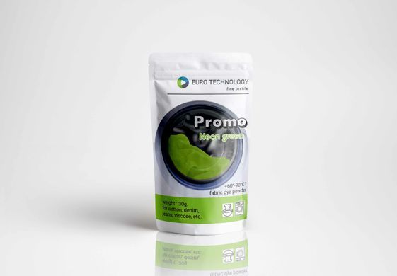 Серия Promo "Neon green" неоновая зеленая низкотемпературная краска-краситель