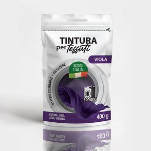 Серія Incanto Italia &laquo;Viola&raquo; фіолетовий фарба-барвник для тканини, 400 г